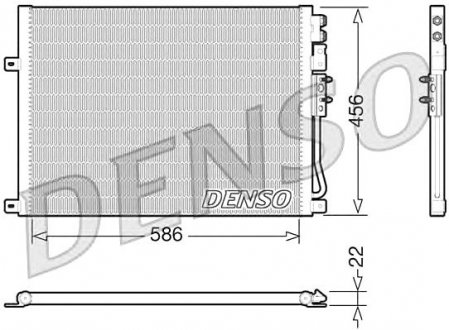Конденсатор кондиционера DENSO DCN06009 (фото 1)