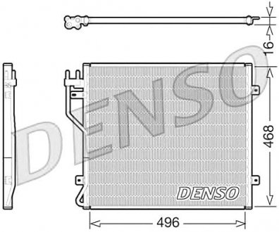Конденсатор кондиционера DENSO DCN06010 (фото 1)