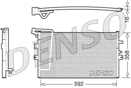 Конденсатор кондиционера DENSO DCN25002