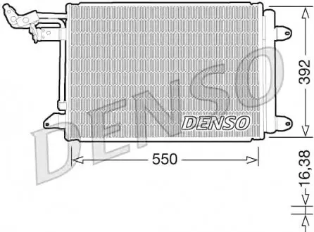 Конденсатор кондиционера DENSO DCN32002 (фото 1)