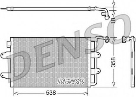 Конденсатор кондиционера DENSO DCN32026 (фото 1)