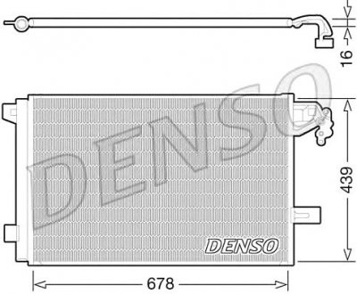 Конденсатор кондиционера DENSO DCN32063 (фото 1)