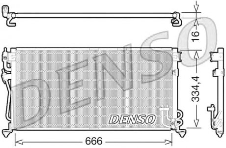 Конденсатор кондиционера DENSO DCN45002