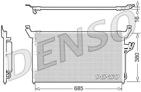 Конденсер кондиціонера DENSO DCN46013 (фото 1)