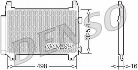 Конденсатор кондиционера DENSO DCN50029 (фото 1)