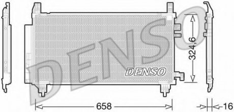 Конденсатор кондиционера DENSO DCN50046 (фото 1)
