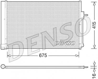 Конденсатор кондиционера DENSO DCN15001 (фото 1)