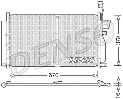 Конденсатор кондиционера DENSO DCN15003 (фото 1)