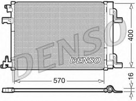 Конденсатор кондиционера DENSO DCN20001 (фото 1)