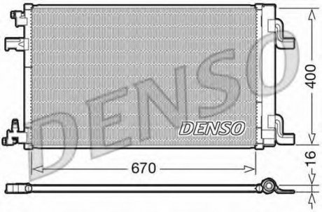 Конденсатор кондиционера DENSO DCN20002 (фото 1)