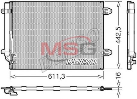 Конденсатор кондиционера DENSO DCN32013 (фото 1)