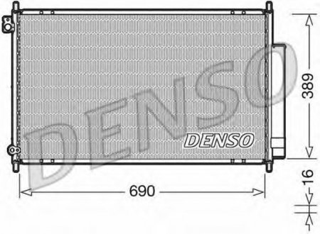 Конденсатор кондиционера DENSO DCN40016 (фото 1)