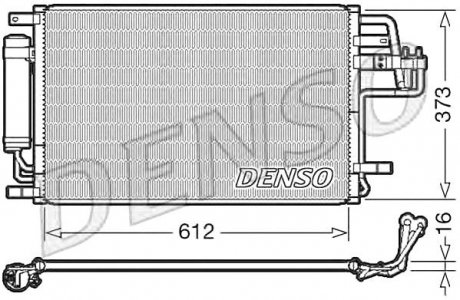 Конденсатор кондиционера DENSO DCN41007 (фото 1)