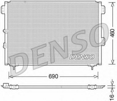 Конденсатор кондиционера DENSO DCN50033 (фото 1)