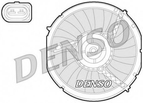 Вентилятор, охлаждение двигателя DENSO DER02003 (фото 1)
