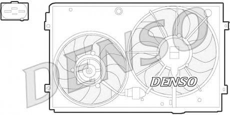 Вентилятор, охлаждение двигателя DENSO DER32011