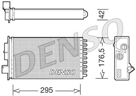 Радіатор пічки DENSO DRR12022