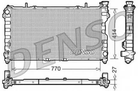 Радиатор охлаждение двигателя DENSO DRM06011