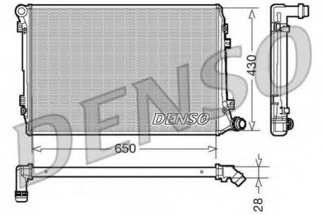 Радіатор охолодження двигуна DENSO DRM32037