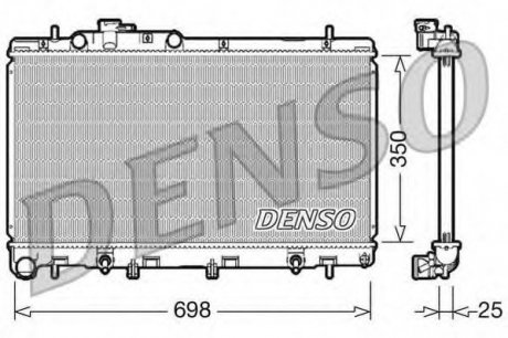 Радиатор охлаждение двигателя DENSO DRM36011