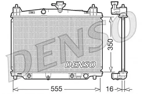 Радіатор охолодження двигуна DENSO DRM44018