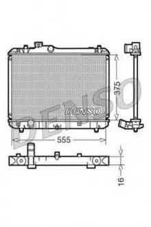 Радіатор охолодження двигуна DENSO DRM47008