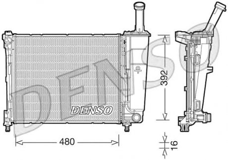 Радіатор DENSO DRM13016