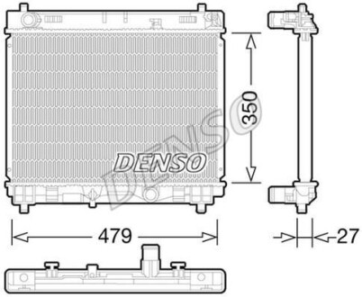 Радиатор охлаждение двигателя DENSO DRM50058