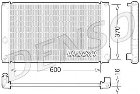 Радіатор охолодження двигуна DENSO DRM50076 (фото 1)