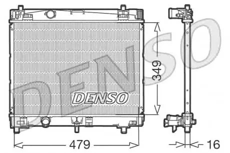 Радіатор охолодження двигуна DENSO DRM50003 (фото 1)
