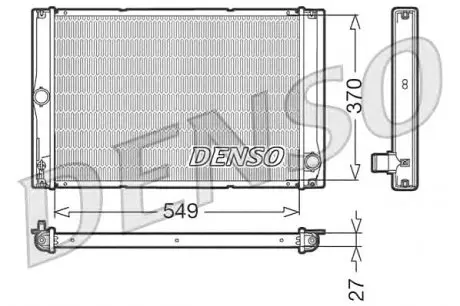 Радіатор охолодження двигуна DENSO DRM50023 (фото 1)
