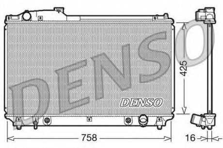 Радиатор охлаждение двигателя DENSO DRM51003