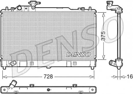 Радіатор DENSO DRM44033 (фото 1)