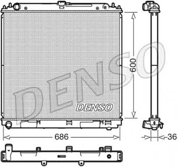 Радіатор охолодження двигуна DENSO DRM46041