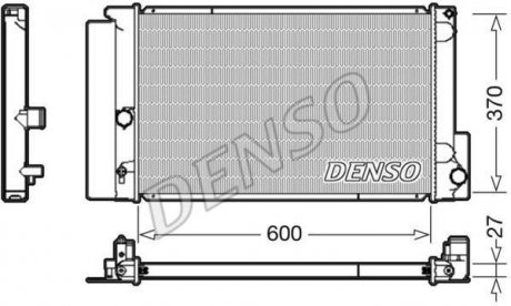 Радиатор охлаждение двигателя DENSO DRM50087