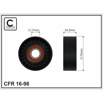 Ролик натяжителя CAFFARO 16-98