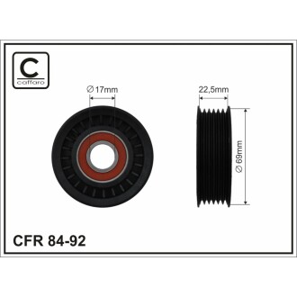 Ролик натяжний CAFFARO 84-92