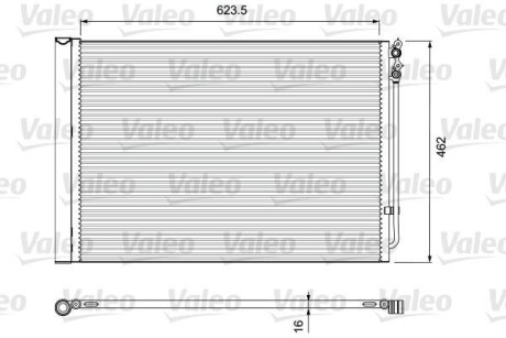 Радиатор кондиционера VALEO 814410