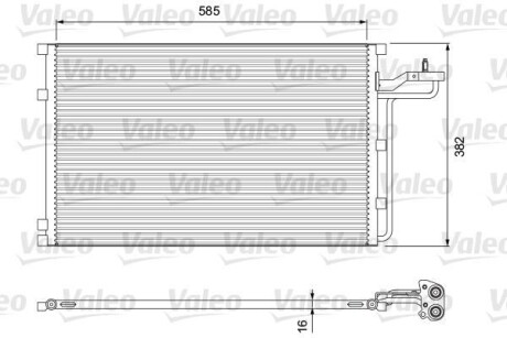 Радіатор кондиціонера VALEO 814416