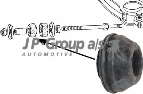Сайлентблок важеля переднього(спереду/знизу) T3 -92 JP GROUP 1140201200 (фото 1)
