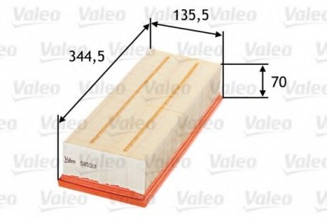 Воздушный фильтр VALEO 585001