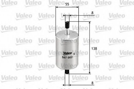 Топливный фильтр VALEO 587002 (фото 1)