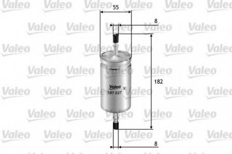 Топливный фильтр VALEO 587027