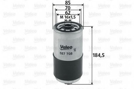 Топливный фильтр VALEO 587708 (фото 1)