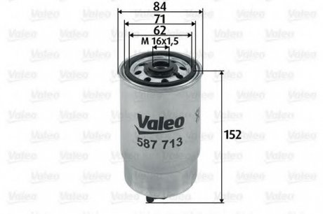 Топливный фильтр VALEO 587713 (фото 1)