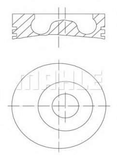 Поршень FORD 83,00 LD18TCi Endura (Mahle) MAHLE 015 05 02 MAHLE\KNECHT 0150502