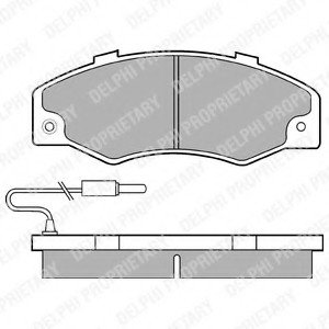 Тормозные колодки DL DELPHI LP489