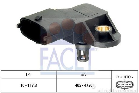 Датчик абсолютного давления - MAP Sensor FACET 10.3171