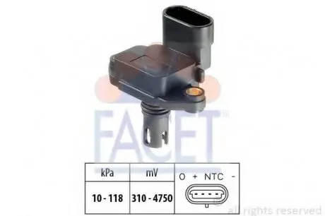 Датчик абсолютного давления - MAP Sensor FACET 10.3087