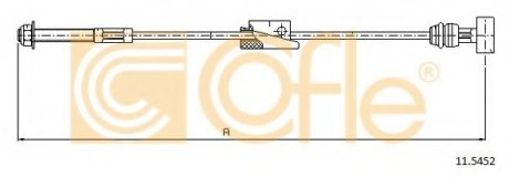 Трос стояночного тормоза COFLE 11.5452